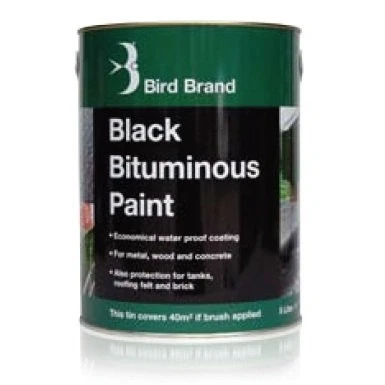 Image of Bird Brand Black Bitumen Paint 2.5 Litre