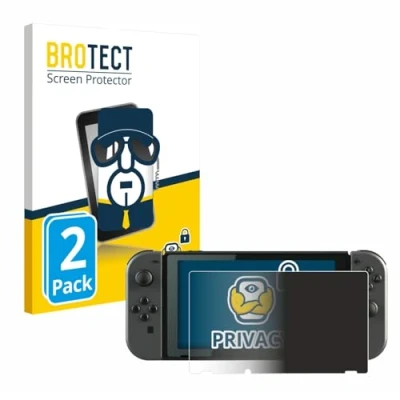 Image of brotect (2 Pack Privacy Screen Protector compatible with Nintendo Switch [Anti Spy, Protection Film, Blue Light Filter]