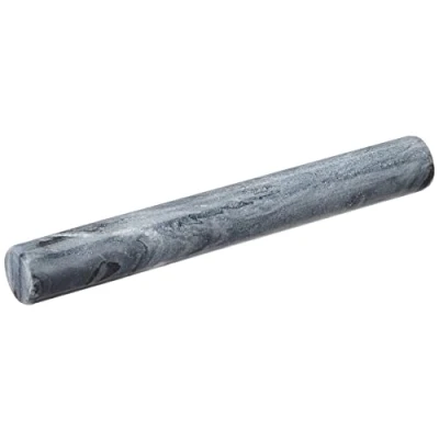 Image of EHC Grey Marble Professional Solid Rolling Pin for Baking, Pizza Dough, Fondant, Pie Crust, Cookie, Pastry, Dough Easy to Clean