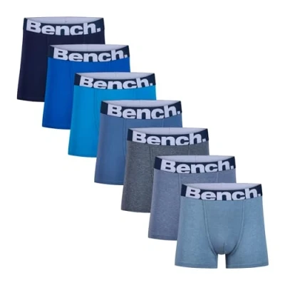 Image of Bench Mens &#039;Keating&#039; Cotton Boxer Shorts, 7 Pack, XXL, Assorted Colours