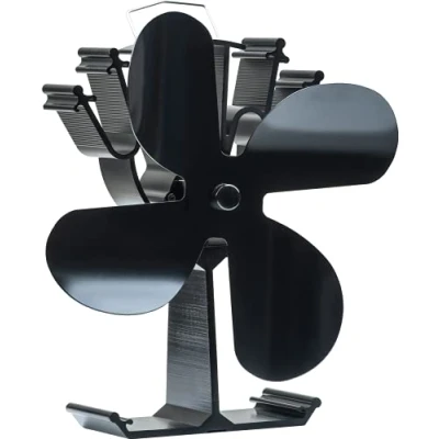 Image of HEUNGBERANT Log Burner Fan Stove Fireplace Wood Burning Accessories Heat Powered for Stove/Log Burner/Fireplace