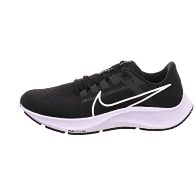 Image of NIKE Men&#039;s Air Zoom Pegasus 38 Running Shoe, Black White Anthracite Volt, 7.5 UK