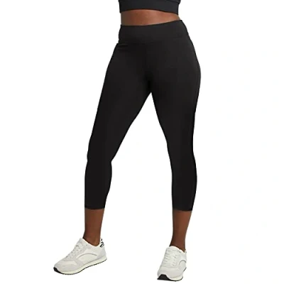 Image of Hanes Women&#039;s Stretch Jersey Capri, Black, X Large