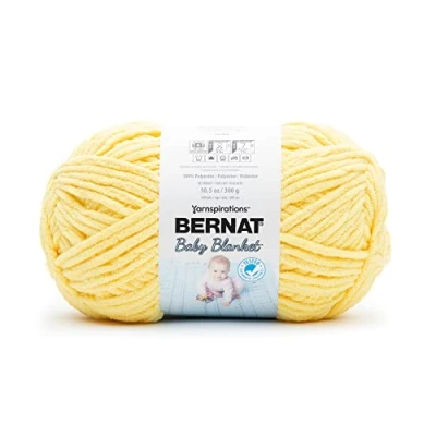 Image of Bernat Baby Blanket, Polyester, Buttercup, 300g