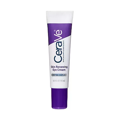 Image of CeraVe Skin Renewing Eye Cream with Peptide Complex &amp; Caffeine for Brighter, Smoother Eyes 15ml