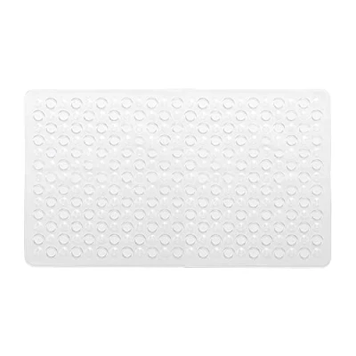 Image of Gedy G Maim Non Slip Bathtub with Suction Cups, Size: 60 x 38 cm, Resin Bath Mat, Transparent Finish, R&amp;D Design, 100% Made in Italy, Machine Washable Rug, 2 Years Warranty, One Size