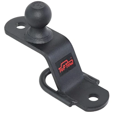Image of TOPTOW 64008 ATV/UTV 3 Way Hitch Adapter with 2 inch Ball, Bolt on ATV Attachments