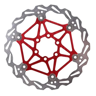 Image of Bnineteenteam Brake Disc, Bike Disc Rotor 160/180/203mm Mountain Type Floating Bicycle Pad Cycling Accessory(160mm red) and Spare Parts Ride