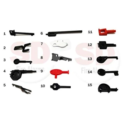 Image of Fire Alarm Engineers Pack 15 Call Point Test Keys