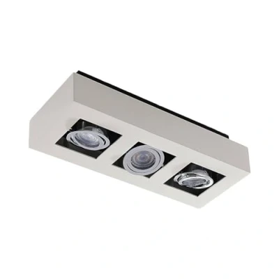 Image of Ceiling Light &#039;Vince&#039; dimmable (Modern) in White Made of Aluminium for e.g. Hallway (3 Sources, GU10) from Arcchio lamp, lamp