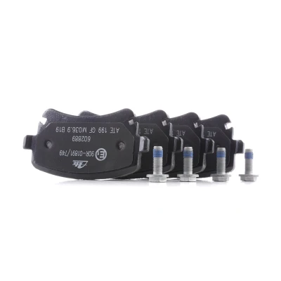 Image of 4B3698451, 4B3698451A brake pad set ATE 13.0460 2889.2 prepared for wear indicator, excl. warning contact with caliper screws