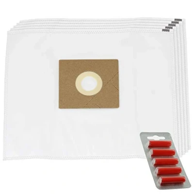 Image of SPARES2GO Dust Bags compatible with Amazon Basics 1.5L Vacuum Cleaner (Pack of 5 + Fresheners)
