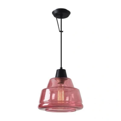 Image of 1 Light Wall / Dome Ceiling Pendant Magenta, E27