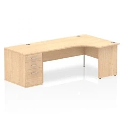Image of Impulse 1800 Right Hand Panel End Workstation 800 Pedestal M