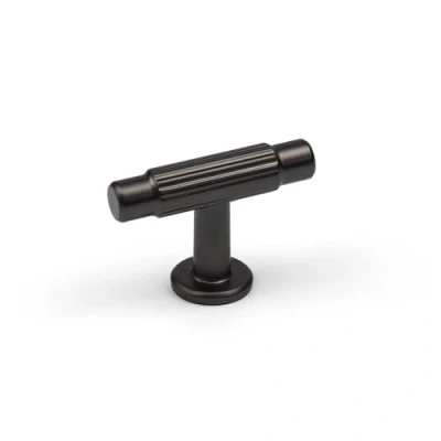 Image of Dark Grey 50mm Cabinet Pull Gunmetal Cupboard Door Drawer Handle Knob Wardrobe Furniture Replacement Upcycle