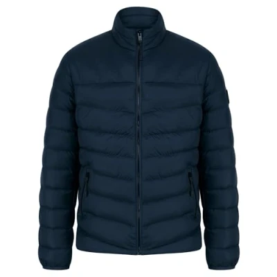 Image of Tokyo Laundry Men&#039;s Eastwood Funnel Neck Quilted Zip Pocket Puffer Jacket