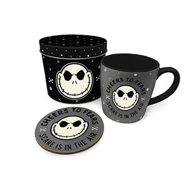 Image of Pyramid International Nightmare Before Christmas Gift Set with Mug and Coaster in Reusable Tin Official Merchandise