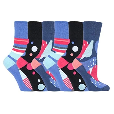 Image of SOCK SHOP GENTLE GRIP 6 Pairs of Ladies Socks, Size UK 4 8 (6 x RH190)