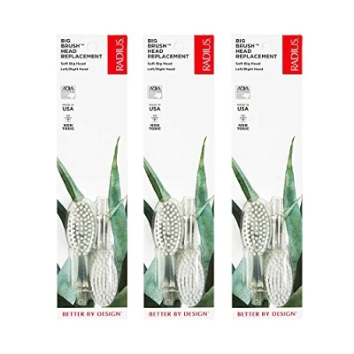 Image of RADIUS Big Brush Replacement Head, Soft (3 Pack), 0.1 kg