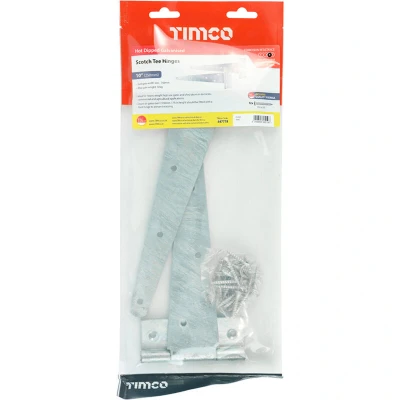 Image of 3x TIMCO Pair of Scotch Tee Hinges Hot Dipped Galvanised 447778
