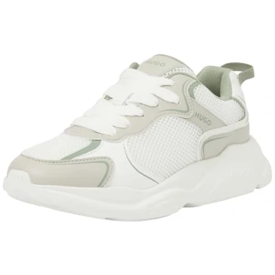 Image of HUGO Women&#039;s Leon_Runn_mepu Sneaker, Open White, 5 UK