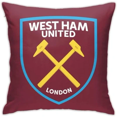 Image of ZFENGYYUAN Home WEST Throw HAM Pillow Case UNITED Couch Sofa Bedroom Decorative Square Cushion Covers 18x18 Inch