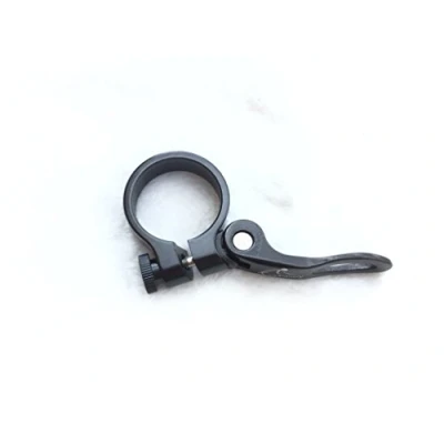 Image of Aluminium bicycle seat clamp, quick release saddle clamp 31.8 mm, CarbonEnmy., black