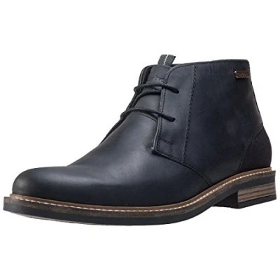 Image of Barbour Readhead Chukka BOOT Casual laceups, Men&#039;s, Size: 11, Black Leather and textile