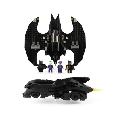 Image of Dual Display Stand for 76224 Batmobile &amp; Lego 76265 Batwing