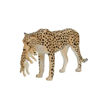 Image of MOJO Cheetah Female Hand Painted Toy Figure Wildlife Collection True to Life &amp; Highly Detailed Designed in UK