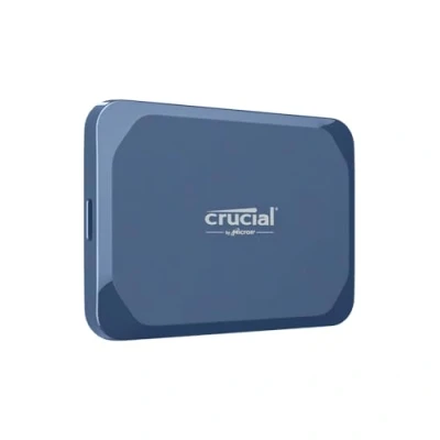 Image of Crucial X10 6TB External Portable SSD Drive Up to 2100MB/s, USB C 3.2 Gen2, IP65 Water and Dust Resistant, Solid State Drive, Matte Blue CT6000X10SSD9 02