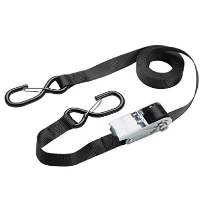 Image of Master Lock 3109EURDAT Certified Ratchet Strap with S Hook, Black, 5m x 25mm