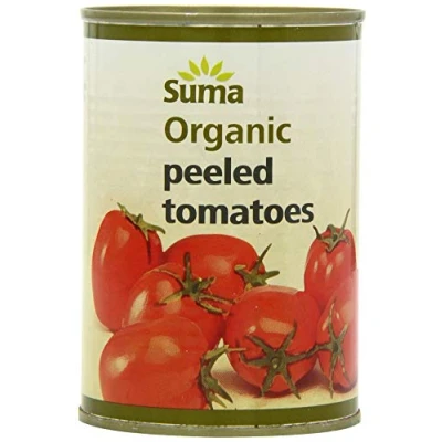Image of Suma Organic Peeled Tomatoes 400 g (Pack of 12)