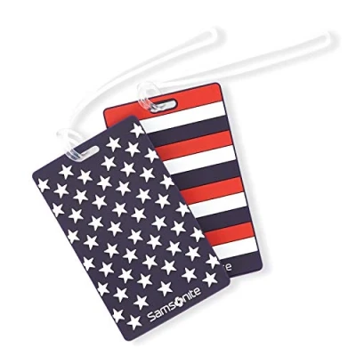 Image of Samsonite Designer Luggage ID Tag, Stars &amp; Stripes, One Size