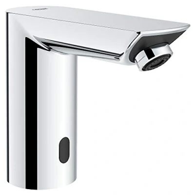 Image of GROHE 36468000 BAU Cosmopolitan E Touchless Electronic Faucet Less Mixing, Battery, DC Power, Starlight Chrome