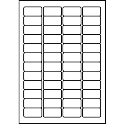 Image of SmithPackaging A4 Self Adhesive Address Labels, 48 Labels Per Sheet, 100 Sheets, 45.7 x 21.2mm 4800