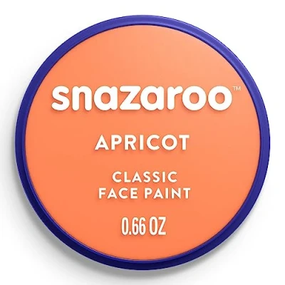 Image of Snazaroo Classic Face and Body Paint for Kids Adults, Apricot Colour, Water Based, Easily Washable, Non Toxic, Makeup, Painting Parties, Ages 3+