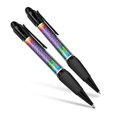 Image of Beautiful and comfortable Set of 2 Matching Pens Periodic Table Science Elements Uni #8168