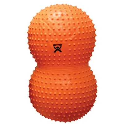 Image of CanDo Exercise roll with NUBS / motoric Ball Peanut shaped fitness CanDo® SENSI orange, 50 cm x 100