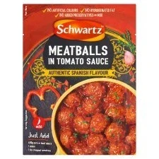 Image of Schwartz Meatballs in Tomato Sauce Seasoning (Authentic Spanish Flavour) 30g Pack of 2