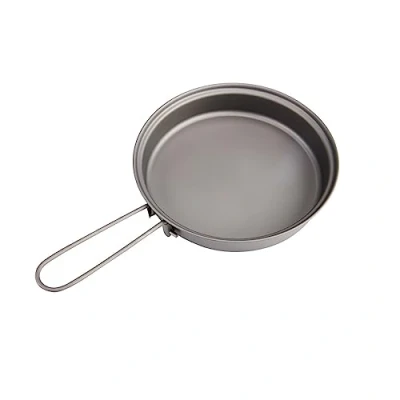 Image of TOAKS Titanium Frying Pan Outdoor Camping Picnic Lightweight Equipment Gear 145mm