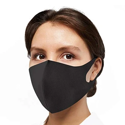 Image of Generise Reusable Face Mask Black x1 Polyurethane Breathable Washable Unisex (Black)