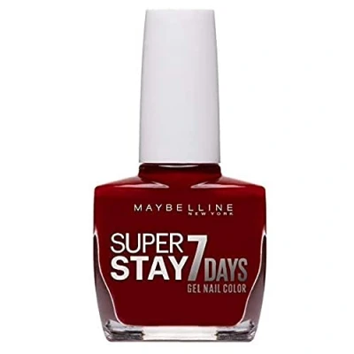 Image of Maybelline Forever Strong Superstay Nail Polish, 06 Deep Red