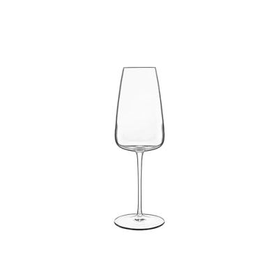Image of Luigi Bormioli Talismano Champagne/Prosecco Crystal Glasses Dishwasher Safe Made in Italy Set of 4, 400ml