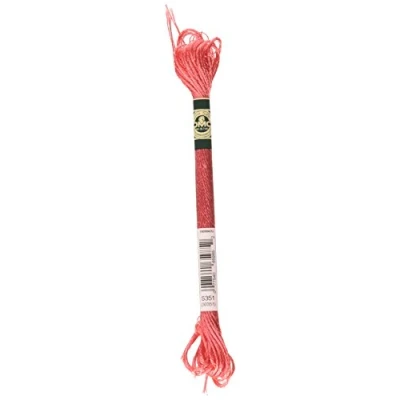 Image of DMC 1008F S351 Shiny Radiant Satin Floss, Coral, 8.7 Yard