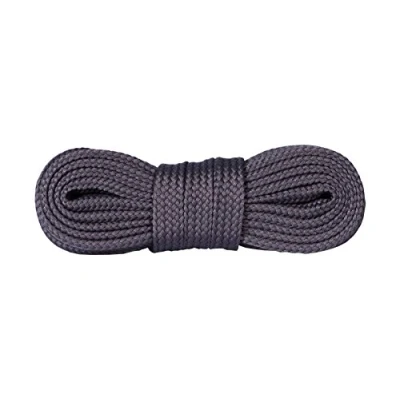 Image of Kaps Sneakers Laces, quality durable shoe laces for casual footwear, made in Europe, 1 pair, many colours and lengths (140 cm 55 inch 8 to 10 eyelet pairs grey)