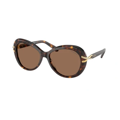 Image of Swarovski Sunglasses, Women&#039;s, Size: 56, Havana