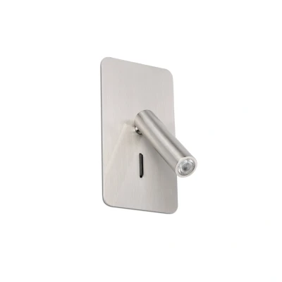 Image of Suau LED Indoor Wall Lamp Satin Nickel