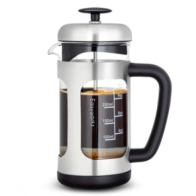Image of Easyworkz Stainless Steel French Press 350ml Coffee Tea Maker with Soft Grip Handle