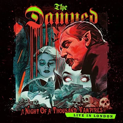 Image of The Damned A Night Of Thousand Vampires Crystal Clear vinyl + Poster Sealed 2022 UK 2 LP set 0218060EMU